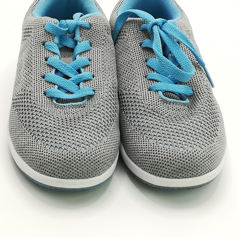 Propet Shoes Womens Sneaker Gray Blue Washable Walker Evolution WCS012M 5.5